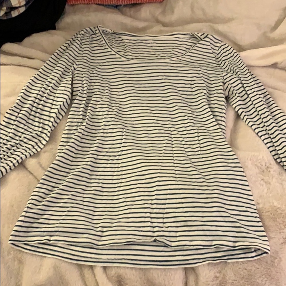 Blue and white striped shirt from Ann Taylor!